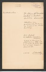 k.k. naturhistorisches Hofmuseum, Intendanzakten 1885-1896 (Hauer), Aktenzahl Z.455/1889, Seite 1